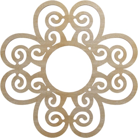 Ekena Millwork Cohen Wood Fretwork Pierced Ceiling Medallion, Hickory, 20"OD x 6 7/8"ID x 1/4"T CMWP20X20X0250COHI